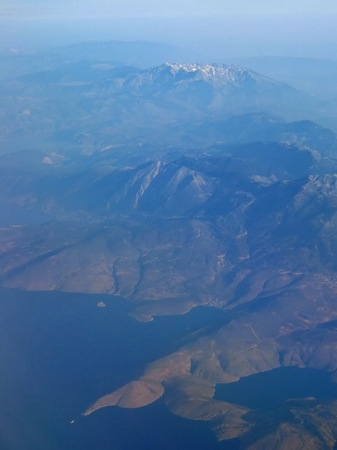 ギリシャ_飛行機からの眺め