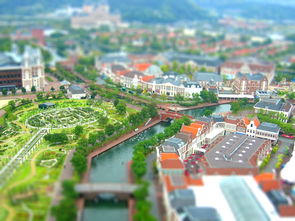 ぼくの出会った風景 ハウステンボス Huis Ten Bosch ハウステンボスの街並み ジオラマ風