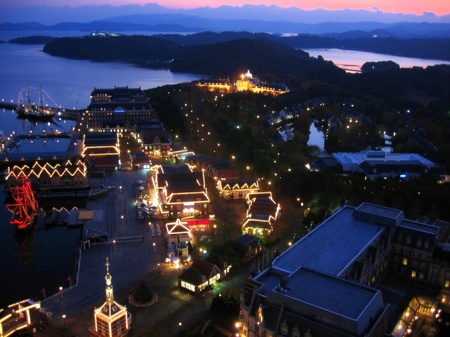 ハウステンボス_展望室からの夜景