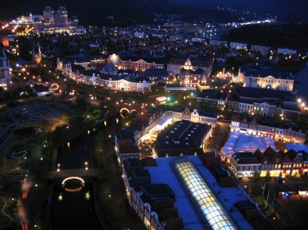 ハウステンボス_展望室からの夜景