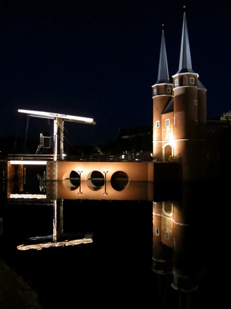 ハウステンボス_夜のデルフト橋